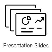 Trendy Presentation Slides vector