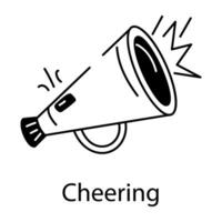 Trendy Cheering Concepts vector