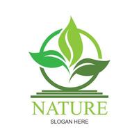 Nature creative symbol organic concept. Bio herbal health care abstract business eco logo. Fresh food, circle package, beauty flora, pharmacy icon. Corporate identity logotype, company graphic vector