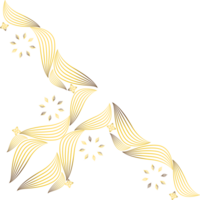 beautiful gold ornament png