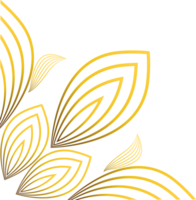 beautiful gold ornament png