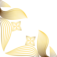 beautiful gold ornament png