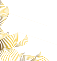 beautiful gold ornament png