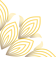 beautiful gold ornament png