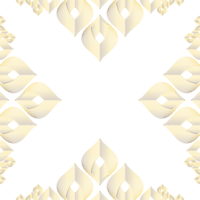 ornement de cadre floral doré png