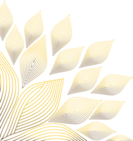 luxuriös golden Blumen- Ornament png