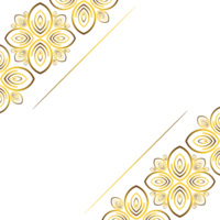 goldene florale rahmenverzierung png