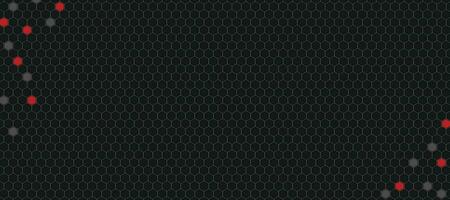 Hexagon pattern gradient. Seamless background. Abstract honeycomb background in black color. Vector illustration