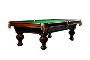 ai generiert Snooker Tabelle mit ein transparent Hintergrund. ai png