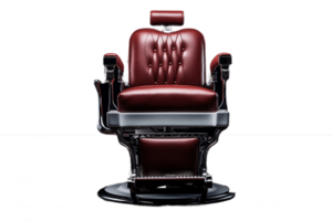 AI generated Barber Chair on Transparent Background. AI png