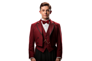 AI generated A Bellboy Standing on Transparent Background. AI png