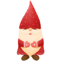 Hand drawn gnome for Valentine's day ,png illustration png