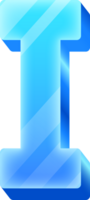 hielo alfabeto letra yo png