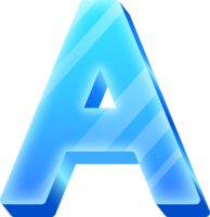 Ice Alphabet Letter A png