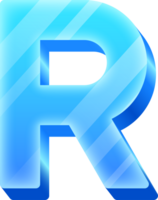 Ice Alphabet Letter R png