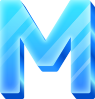 Ice Alphabet Letter M png