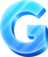 Ice Alphabet Letter G png