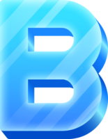 Ice Alphabet Letter B png