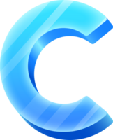 Ice Alphabet Letter C png