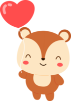 eekhoorn en ballon png