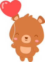 Teddy Bear And Balloon png
