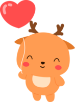 Deer And Balloon png