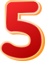 Number 5 Illustration png