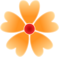 ilustração de flor amarela png