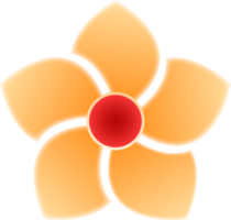 ilustración de flor amarilla png