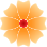 ilustração de flor amarela png