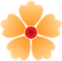 ilustração de flor amarela png