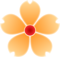 illustration de fleur jaune png