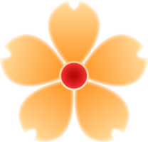 ilustração de flor amarela png