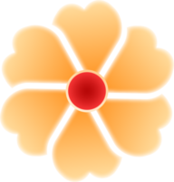 illustration de fleur jaune png