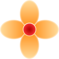 gul blomma illustration png