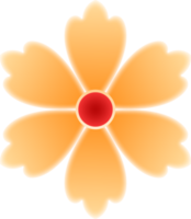 gul blomma illustration png