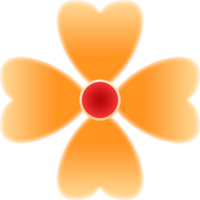 ilustração de flor amarela png