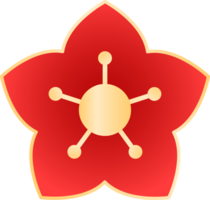 maan- nieuw jaar bloem png