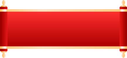 New Year Red Text Box Frame png