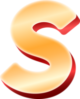 Luxury Gold Alphabet Letter S png