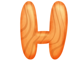 Wood Alphabet Letter H png