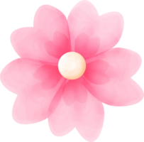 Pink Watercolor Flower png