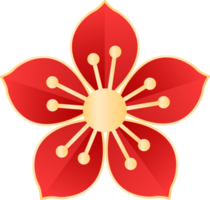 chinês lunar Novo ano flor png