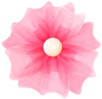 rosado acuarela flor png