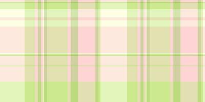 Canvas plaid textile vector, soft check pattern background. Pastel tartan texture seamless fabric in light and misty rose colors. vector