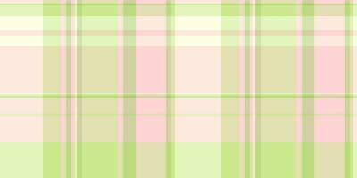 Canvas plaid textile vector, soft check pattern background. Pastel tartan texture seamless fabric in light and misty rose colors. vector