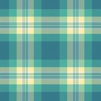 Kind vector texture background, printing check textile pattern. Event tartan plaid fabric seamless in cyan and teal colors.