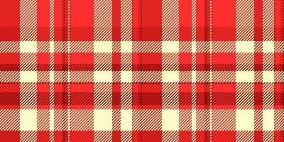 Napkin vector textile seamless, sketch background tartan check. Revival plaid texture pattern fabric in red and lemon chiffon colors.