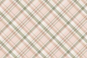 Nice check plaid seamless, fiber background textile vector. Industry tartan texture pattern fabric in light and pastel colors. vector