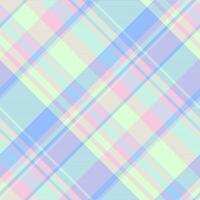 Plaid fabric check of tartan vector seamless with a background textile texture pattern.